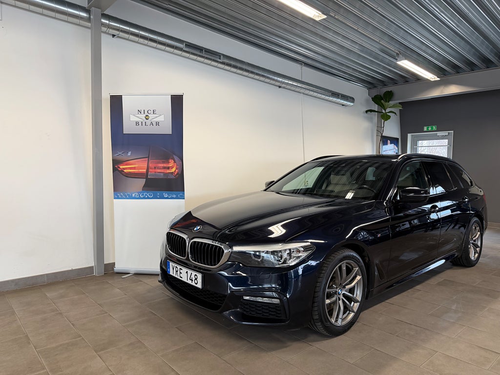 BMW 520d Touring M Sport Connected EDT Skinn H/K Drag 0:-kontant