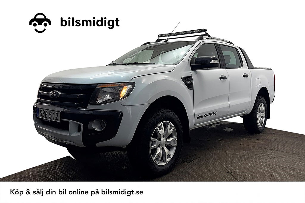 Ford ranger Dubbelhytt 3.2 TDCi 4x4 Wildtrack Drag Navi Kamera Läder 200hk