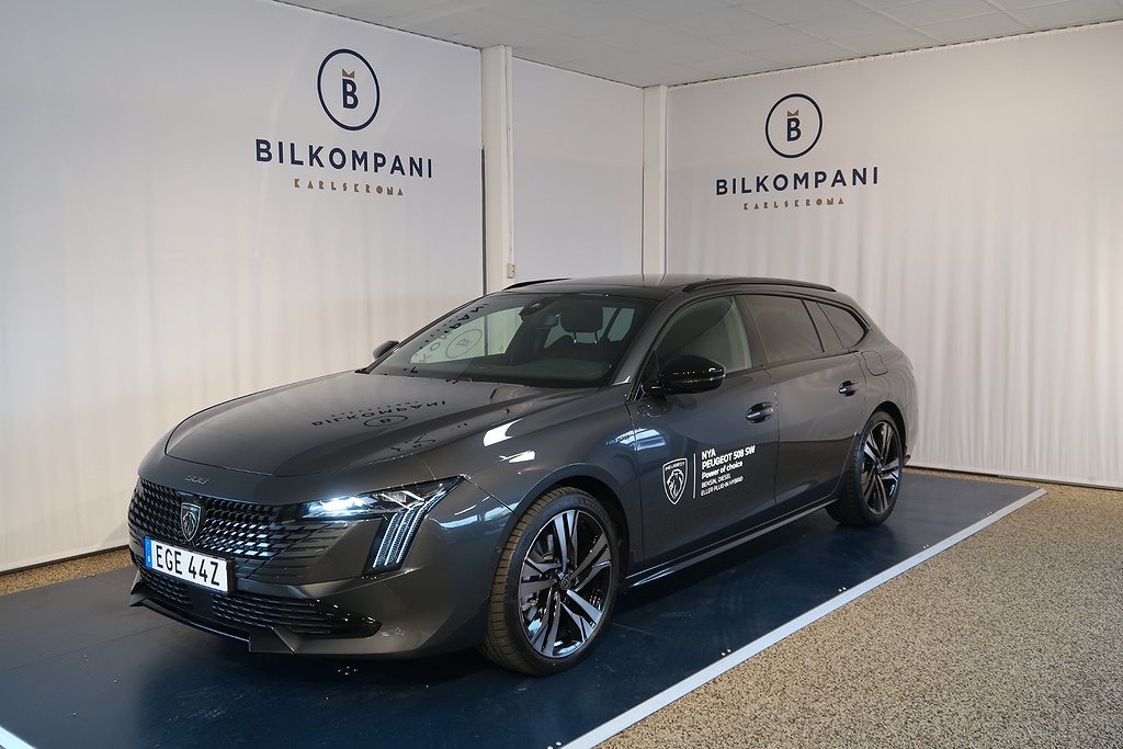 Peugeot 508 GT 225hk Hybrid Skinn Elstolar med massage glastak