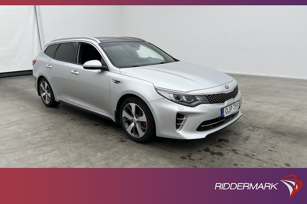 Kia Optima SW 2.0 Turbo 245hk GT Pano H/K Skinn Kamera Drag