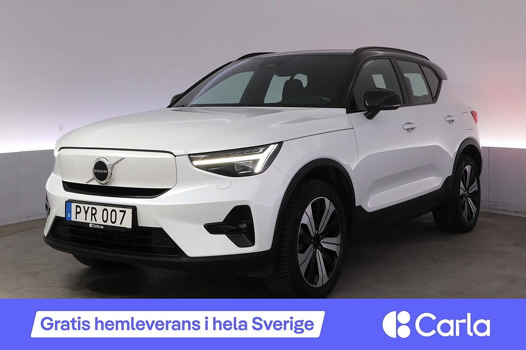 Volvo XC40 Recharge Plus Pixel-LED Kamera Drag Värmepump