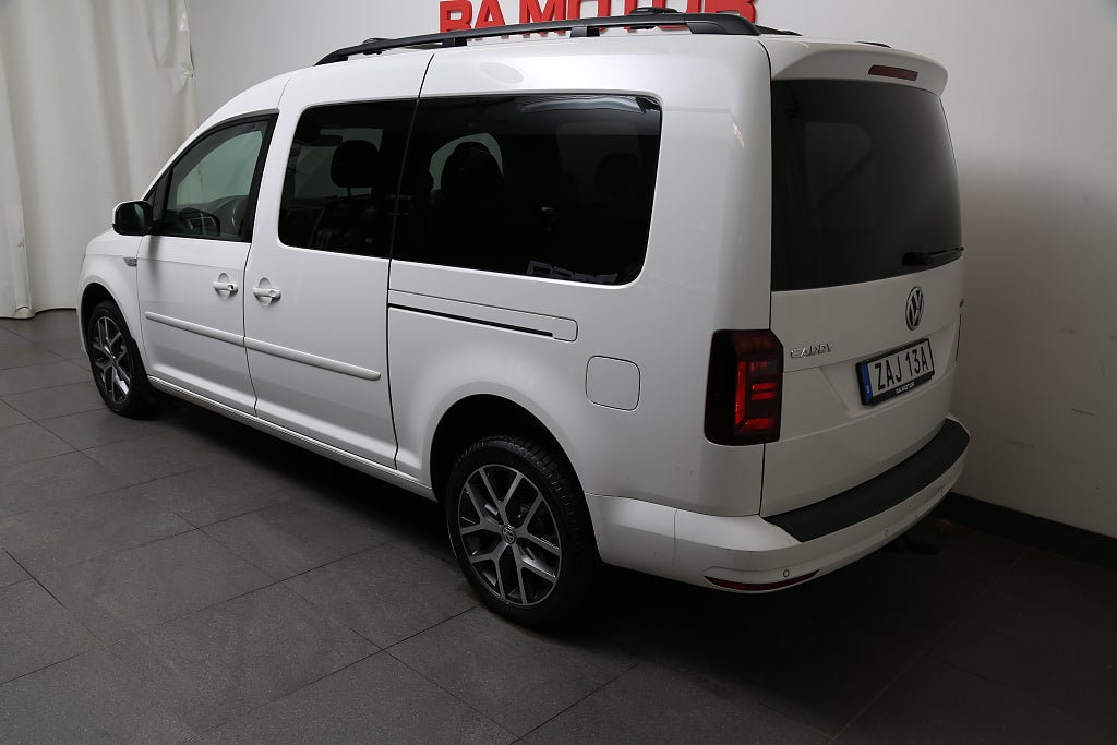 Volkswagen Caddy Maxi Life 2,0 TDI 4M Comfortline 7-sits Värmare Drag 2020