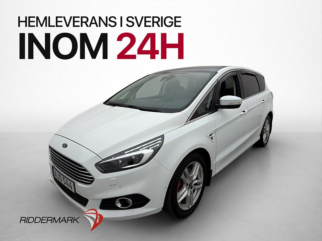 Ford S-Max 2.0 TDCi 210hk 7 Sits Pano Döda-vinkel varning