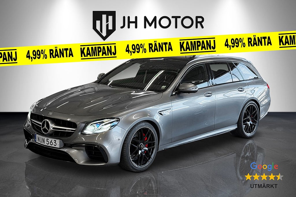 Mercedes-Benz E63 4Matic+ Renntech 850hk Sv-såld/Värmare/Panorama/Burmest