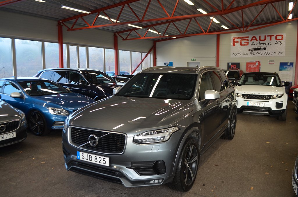 Volvo XC90 D5 AWD R-Design 225 hk 7-sits VOC Drag HUD Euro 6