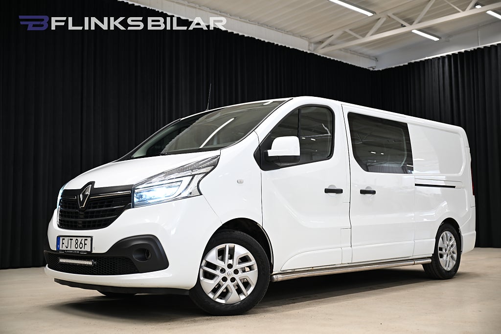 Renault trafic 145HK Automat|Dubbelhytt|LED|Drag|Värmare|Moms