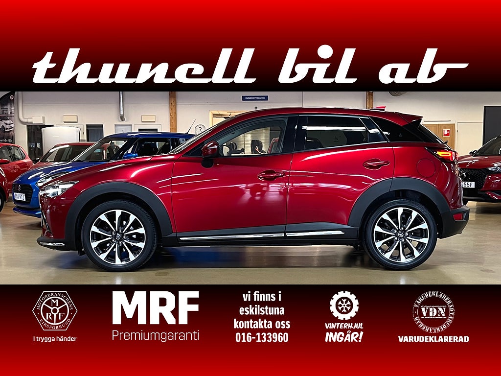 Mazda CX-3 2.0 SKYACTIV-G Optimum Aut 120HK-VHJUL-BOSE-HUD