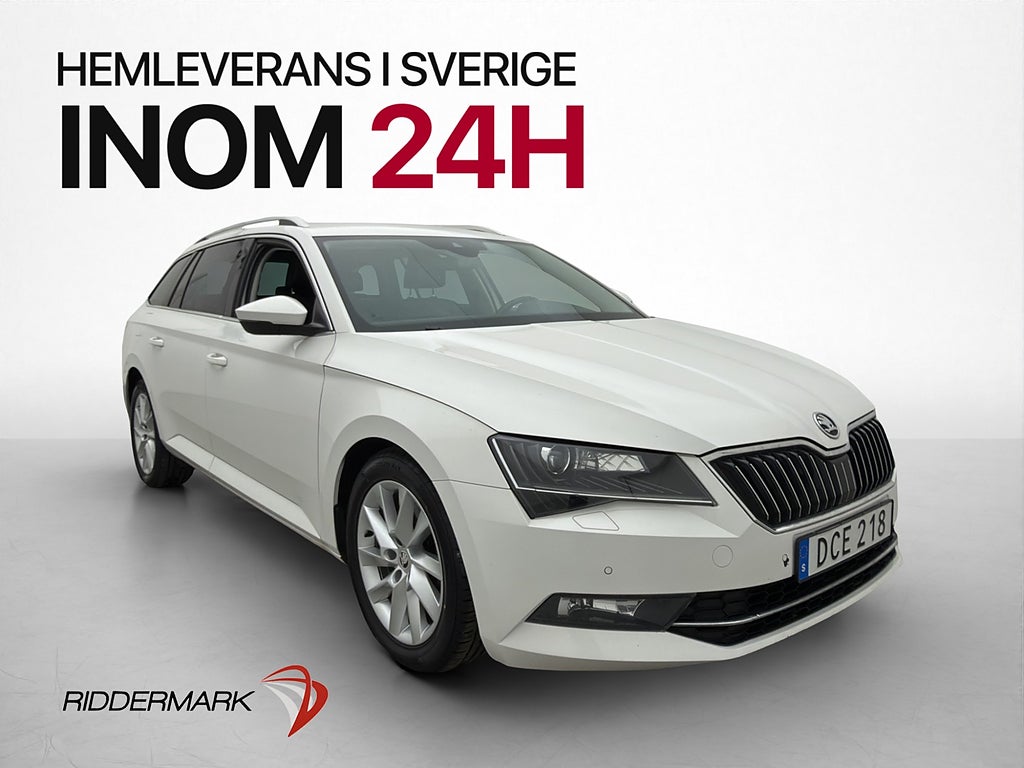 Skoda Superb 4x4 D-Värmare Canton Drag Kamera 190hk