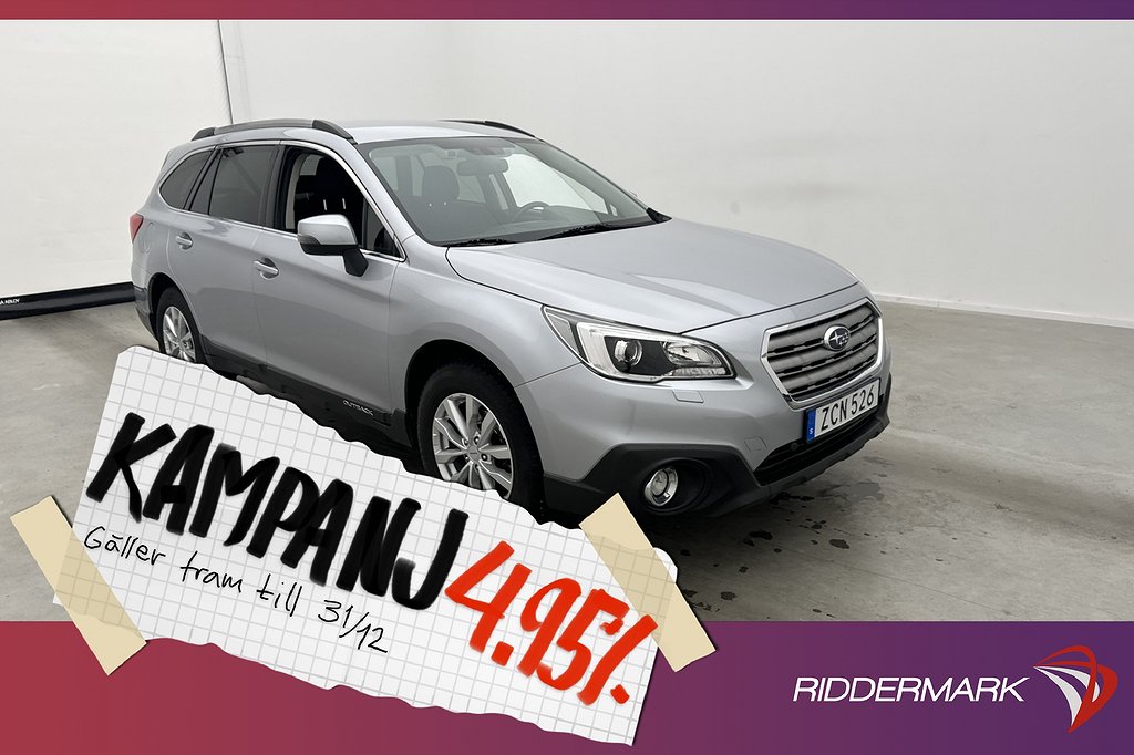 Subaru Outback 2.0 150hk 4WD M-Värmare B-Kamera 4,95% Ränta