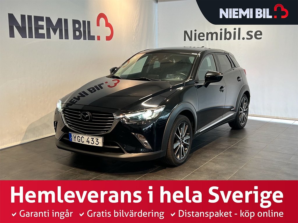Mazda CX-3 2.0 AWD Optimum Bose/Kamera/Skinn/Drag/HuD/Ad.Fhå