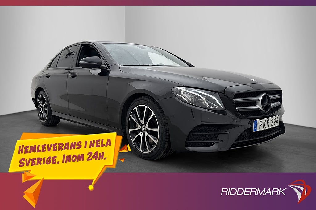 Mercedes-Benz E 220 d 194hk 4M AMG Pano Dragkrok Kamera Navi