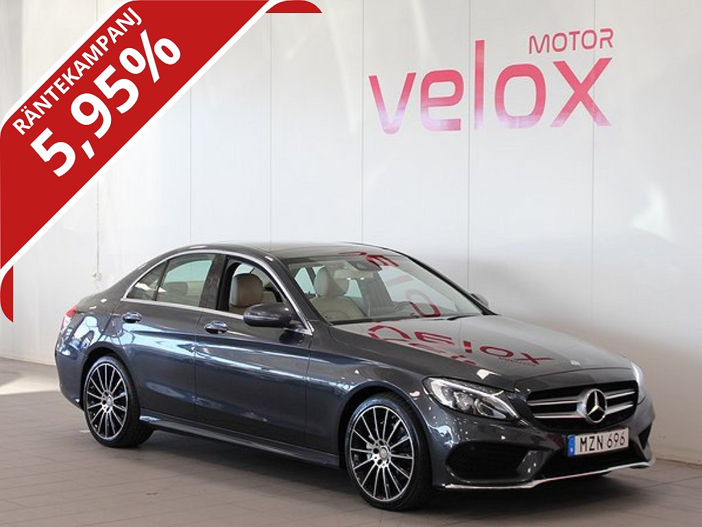 Mercedes-Benz C 220d 4M AMG Pano Burmester Drag Nav 5,95%