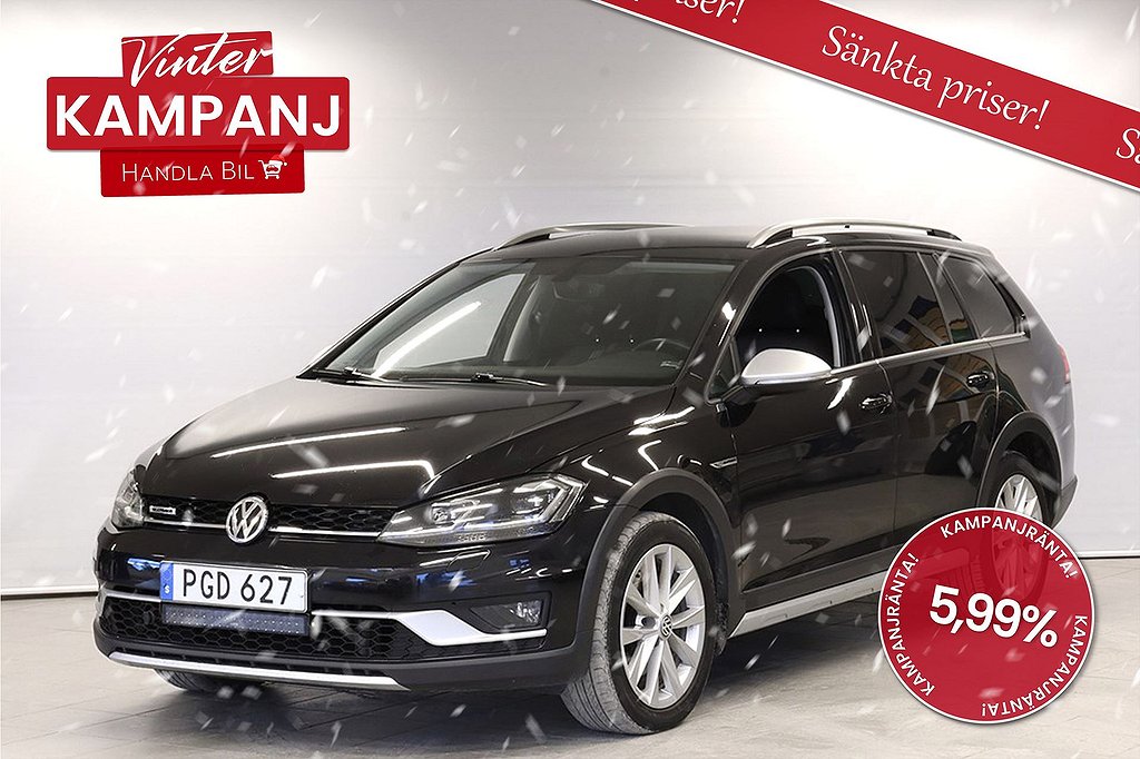 Volkswagen Golf Alltrack 2.0 TDI 4M KAMPANJ MoK D-Värm Drag SoV 184hk