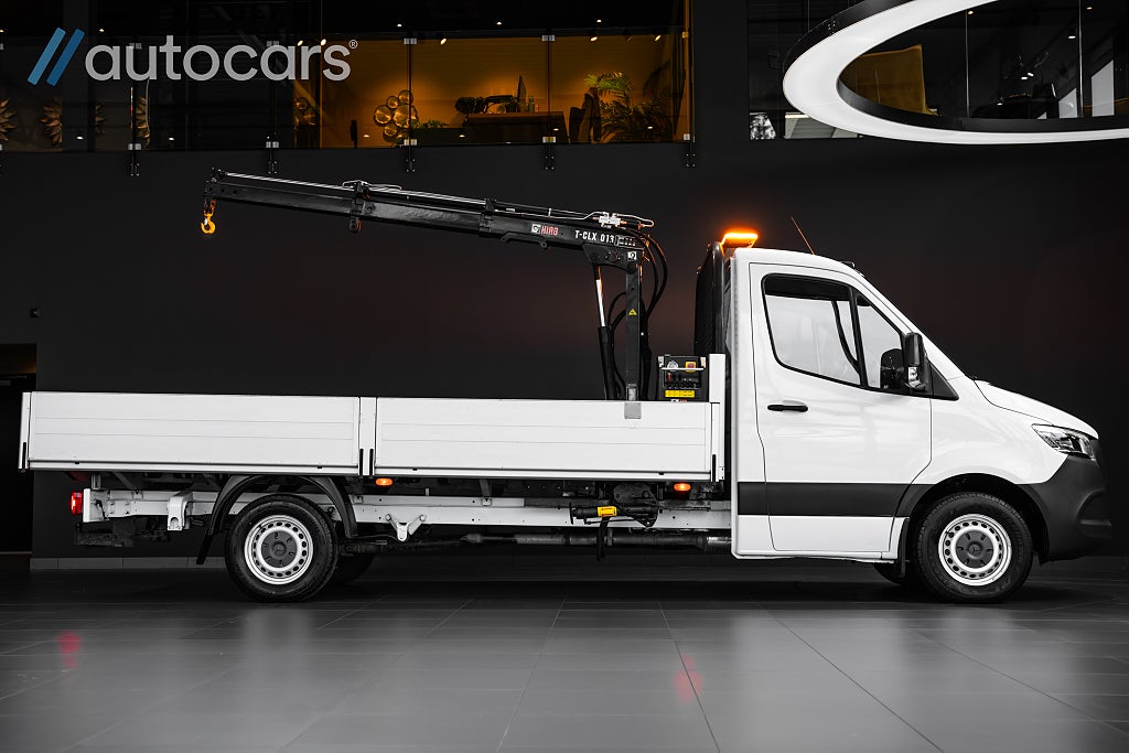 Mercedes-Benz Sprinter Chassi HIAB kran|Leasbar |XL-längd