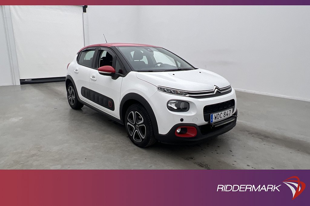 Citroën C3 1.2 VTi 83hk Feel M&K-Värmare Sensorer Låg-Skatt