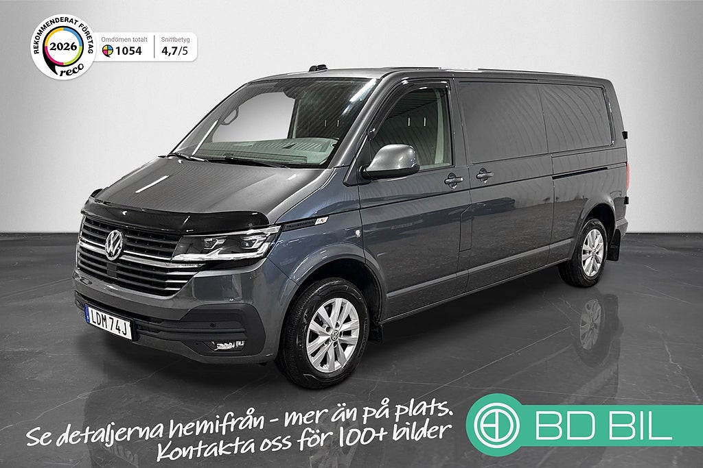 Volkswagen Transporter TDI 4MOTION LÅNG HJULBAS COCKPIT DUBBELDÖRR FJÄRRVÄRME