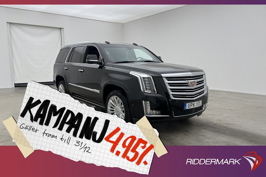 Cadillac Escalade V8 4WD 426hk Platinum 7-sit Pa 4,95% Ränta