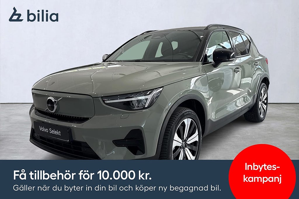 Volvo XC40 Recharge Core/Tonade rutor/Baksätesvärme/Rattv...