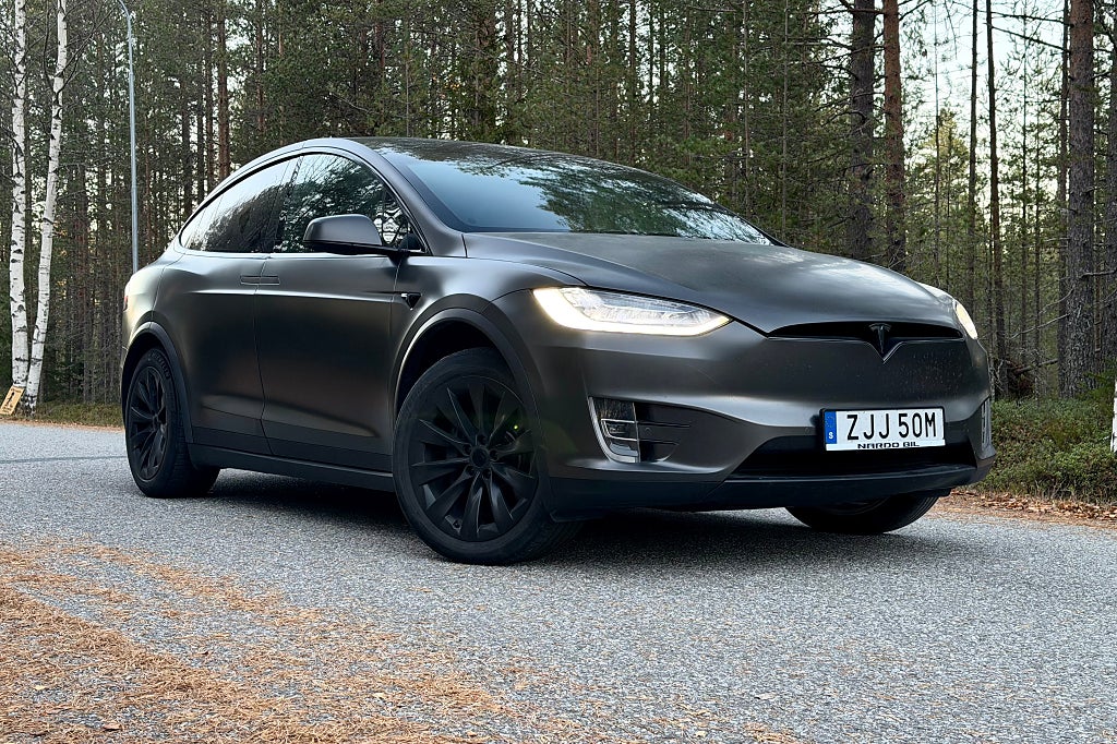 Tesla Model X 100D|FSD|AWD|Dragkrok|6-sits|Backkamera|Folierad
