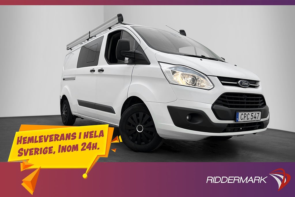 Ford transit-custom Crew Van L2 Värmare Drag B-Kamera MOMS