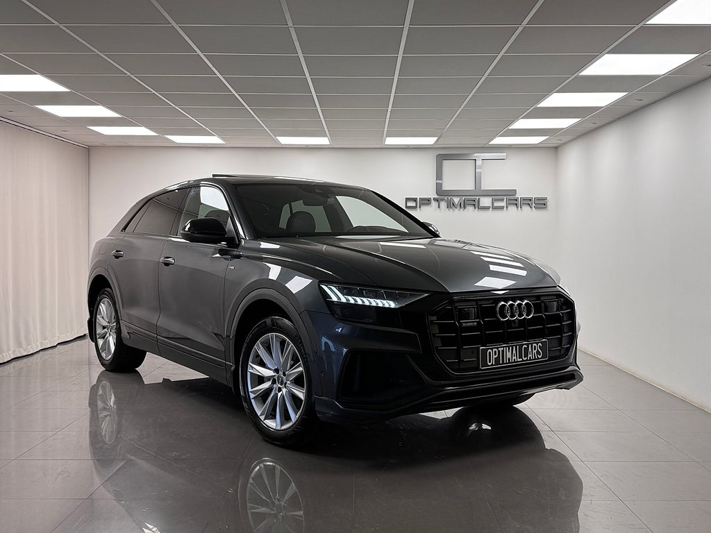 Audi Q8 50TDi Q S-line Pano Läder B&O Svensksåld