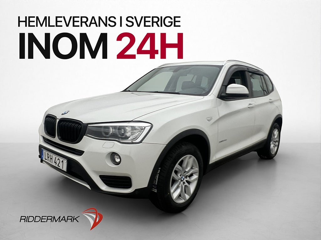 BMW X3 xDrive20d 190hk Drag M-Värmare Sensorer Bluetooth