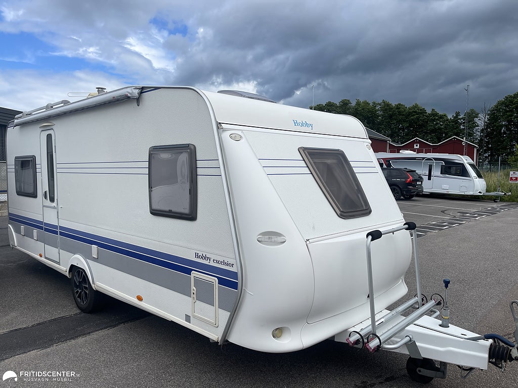Hobby 540 UF Excelsior / påsmarkis / tält / cykelställ
