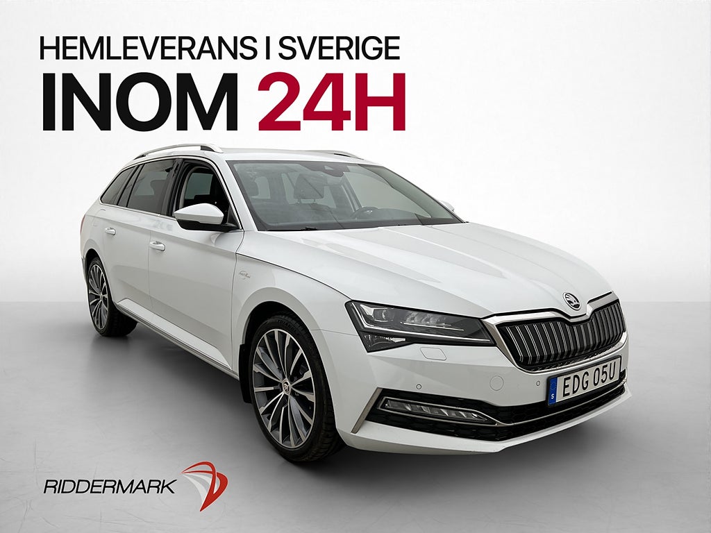 Skoda Superb 1.4 TSI iV L&K Värmare Canton Kamera Drag