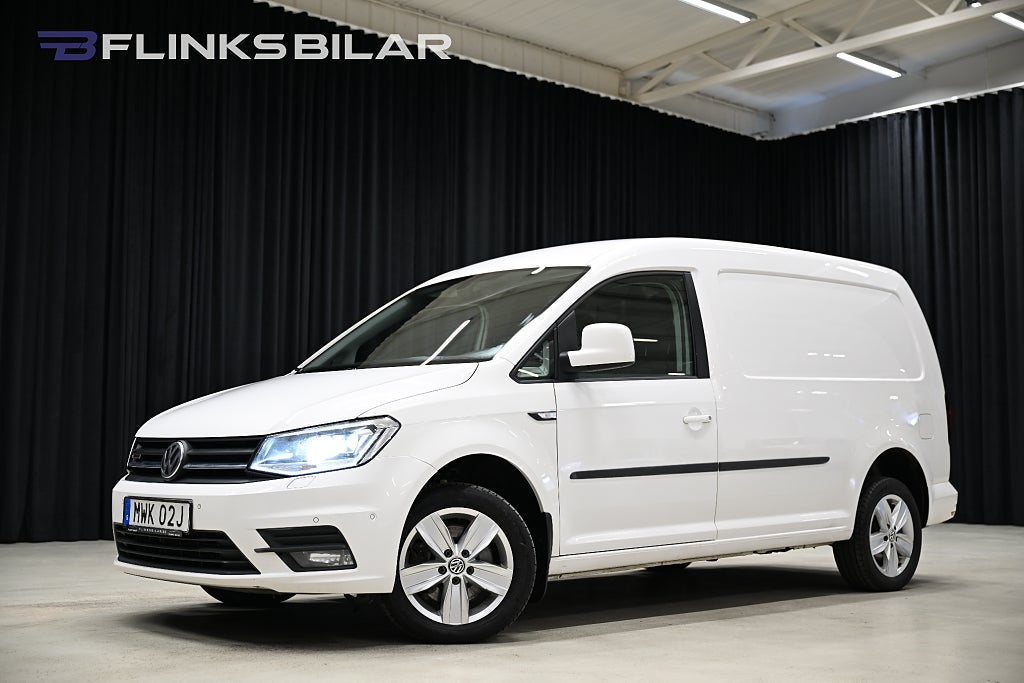 Volkswagen Caddy Maxi 4Motion 150HK Nedlackad|LED|Inredd|Dubbelgolv|Leasbar