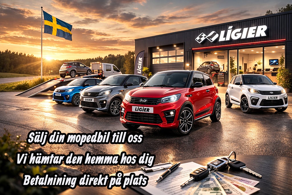 Ligier JS50 / JS60 VI KÖPER DIN MOPEDBIL 