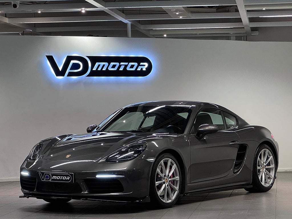 Porsche 718 Cayman S PDK PASM Sport Chrono+ PDLS+ Sportavgas 350hk