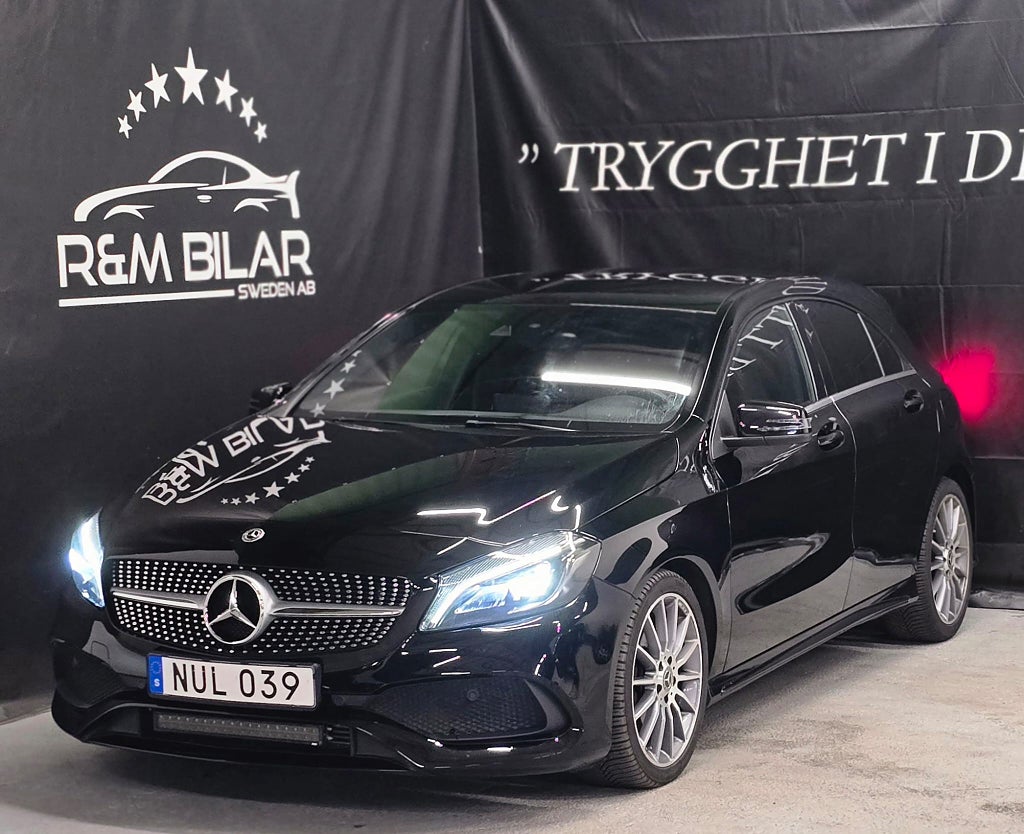 Mercedes-Benz A200 AMG-Style, Kamera, Carplay, Navi, Led-ramp, Ny Serv/Bes