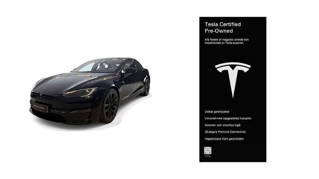 Tesla Model S Plaid Certified Pre-Owned 3.84% ränta