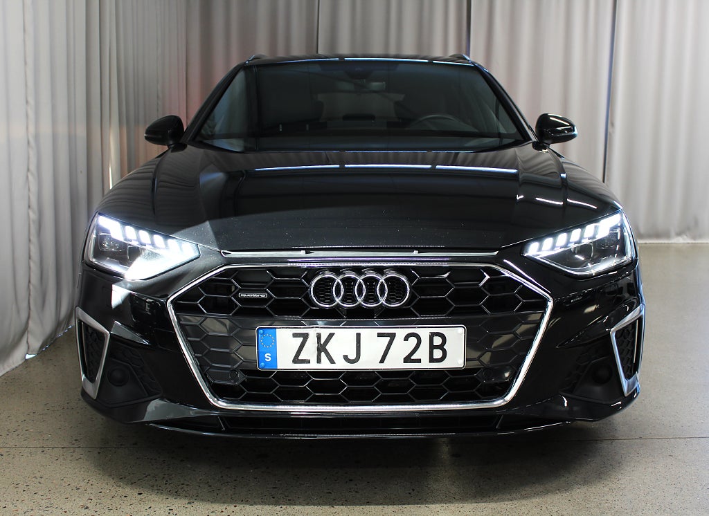 Audi A4 40 TDI quattro S-Line, Drag, Värmare, B&O 3,99% Ränta
