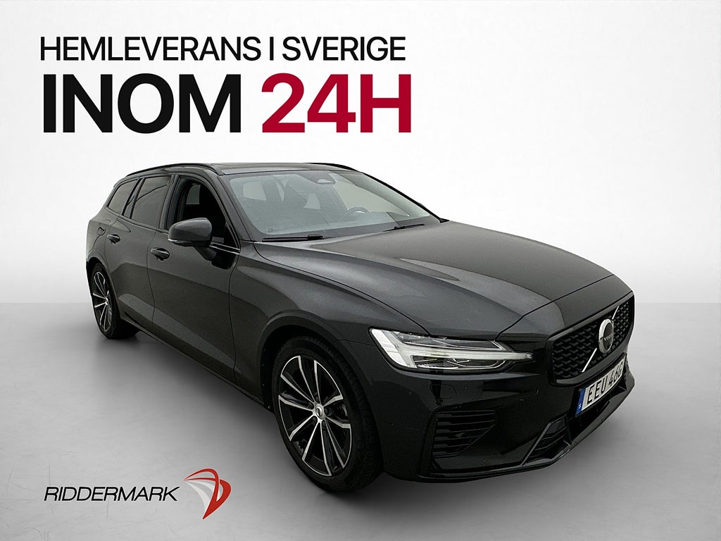 Volvo V60 T6 Plug-In Hybrid AWD Plus Dark Pano P-Värmare H/K