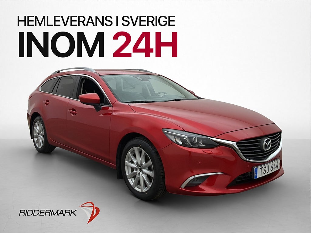 Mazda 6 2.2 AWD Drag Navi Värmare Isofix Nyservad