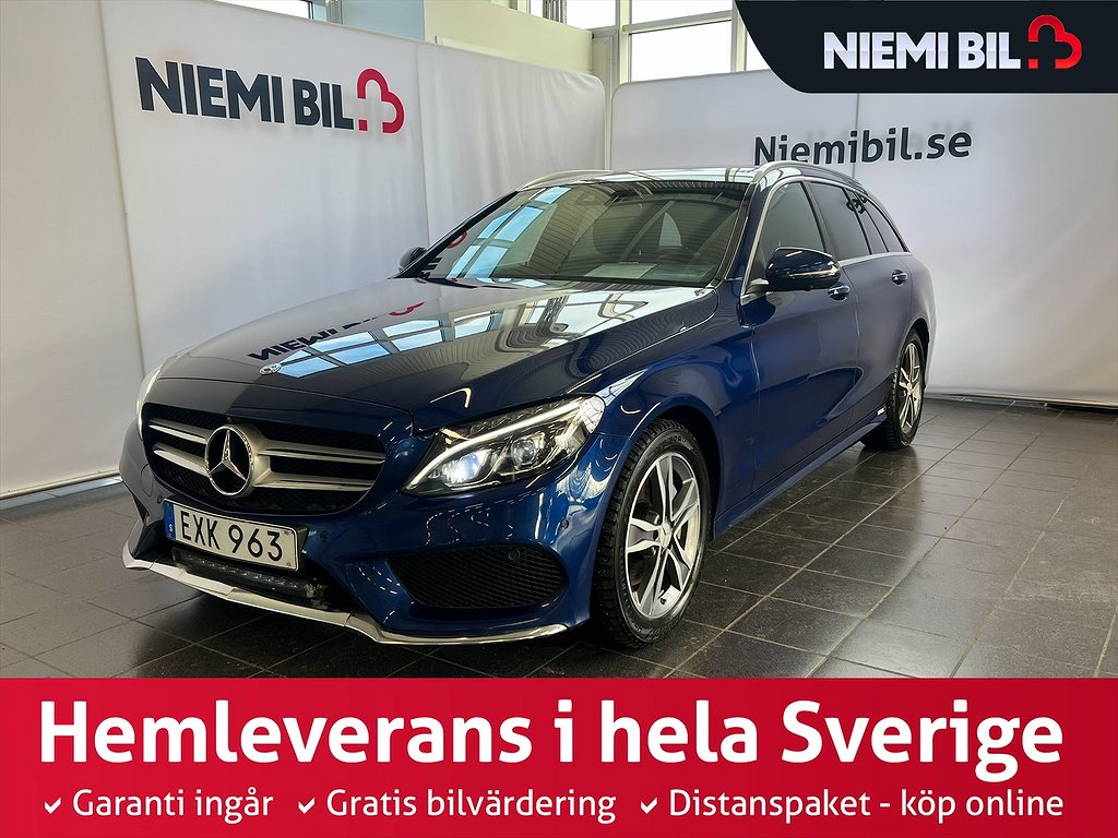 Mercedes-Benz C 220 T d 4M AMG S&V-hjul/Drag/Dvärm/Pano/Burm