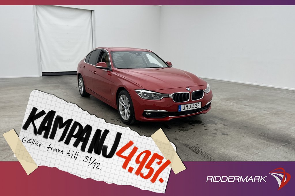 BMW 330e 252hk Luxury Line Surround Navi Sk 4,95% Ränta