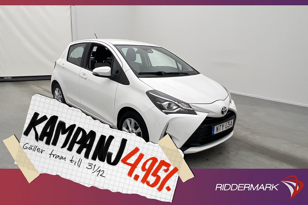 Toyota Yaris 1.5 VVT-iE 111hk Active Kamera Fart 4,95% Ränta