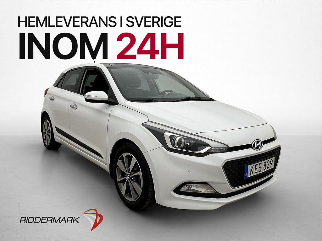 Hyundai i20 1.4 101hk Premium Pano B-Kamera Bluetooth