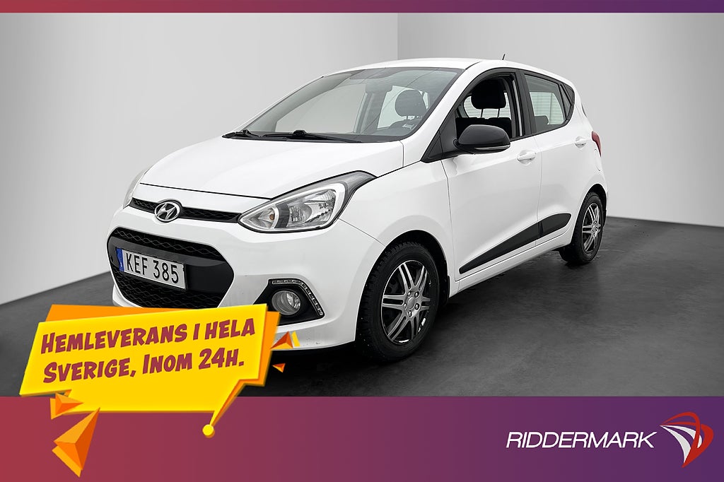 Hyundai i10 67hk ComfortPlus P-Sensorer Rattvärme Bluetooth