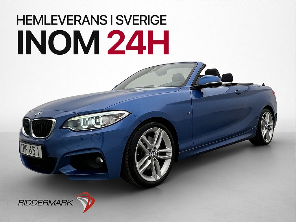 BMW 228 i 245hk Convertible M Sport Skinn Hifi PDC 1 Brukare