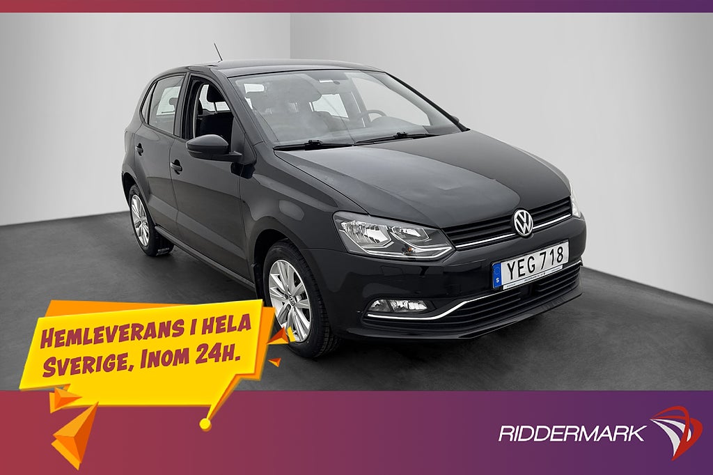 Volkswagen Polo TSI 90hk Billigt ägande Bluetooth 0.47l/mil