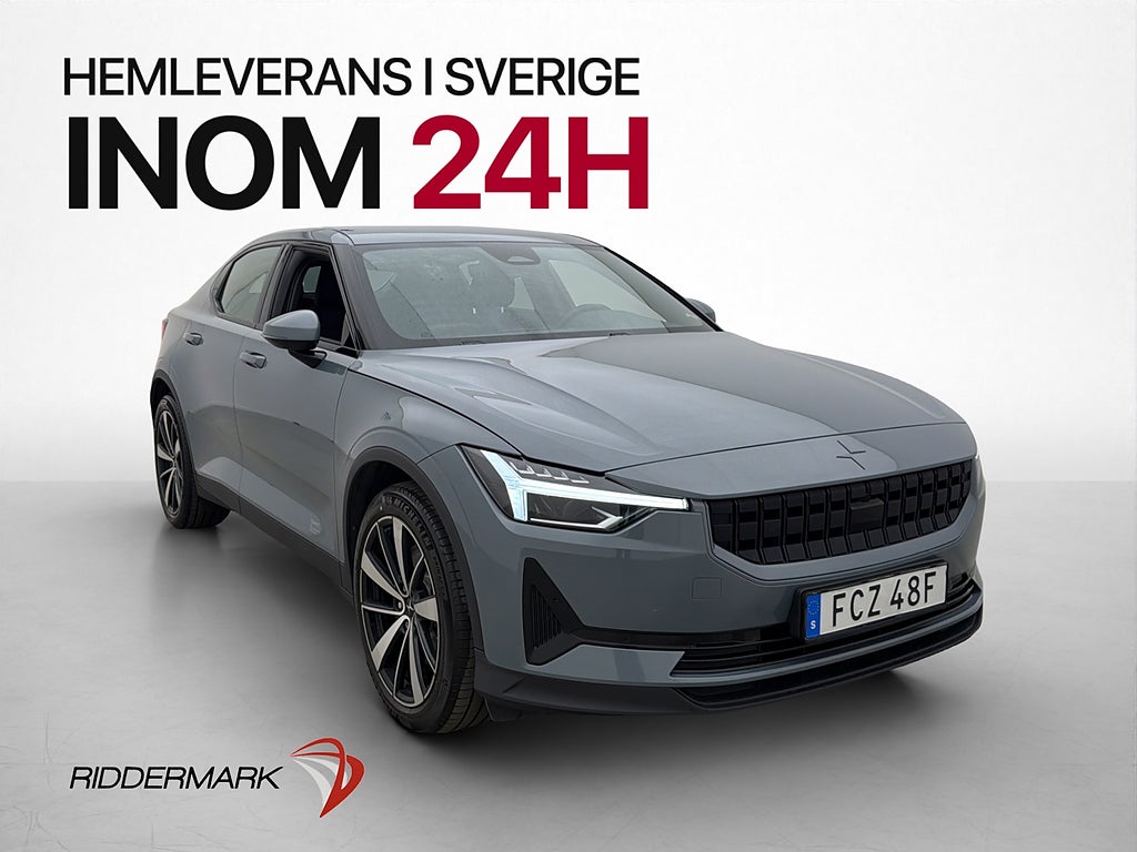 Polestar 2 Standard Range Värmepump Backkamera Carplay