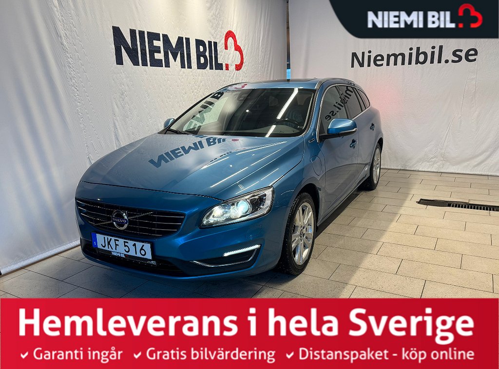 Volvo V60 D5 PLUG-IN AWD Summum Drag Skinn Kamera H&K-ljud