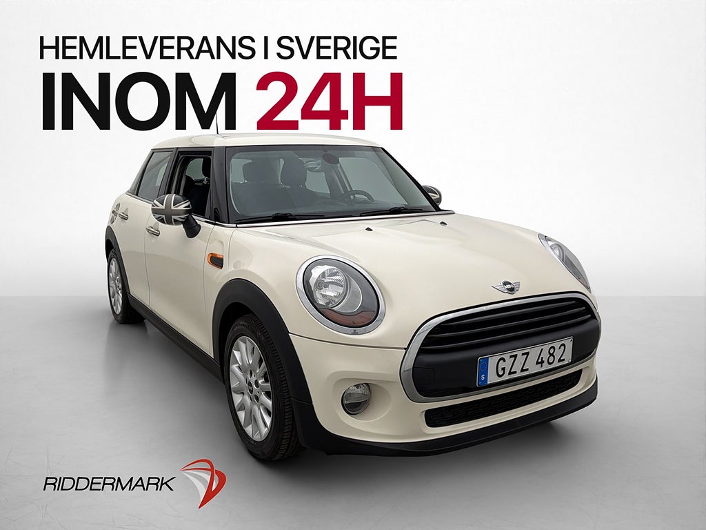 MINI One 5 Dörrars 102hk Pepper Keyless Bluetooth 2-Zons
