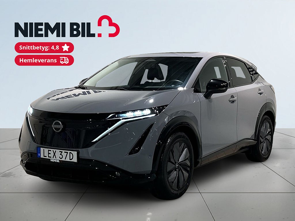 Nissan Ariya 87 e-4ORCE 90 kWh Pano 1 Ägare HuD Kamera 360° SoV MOMS