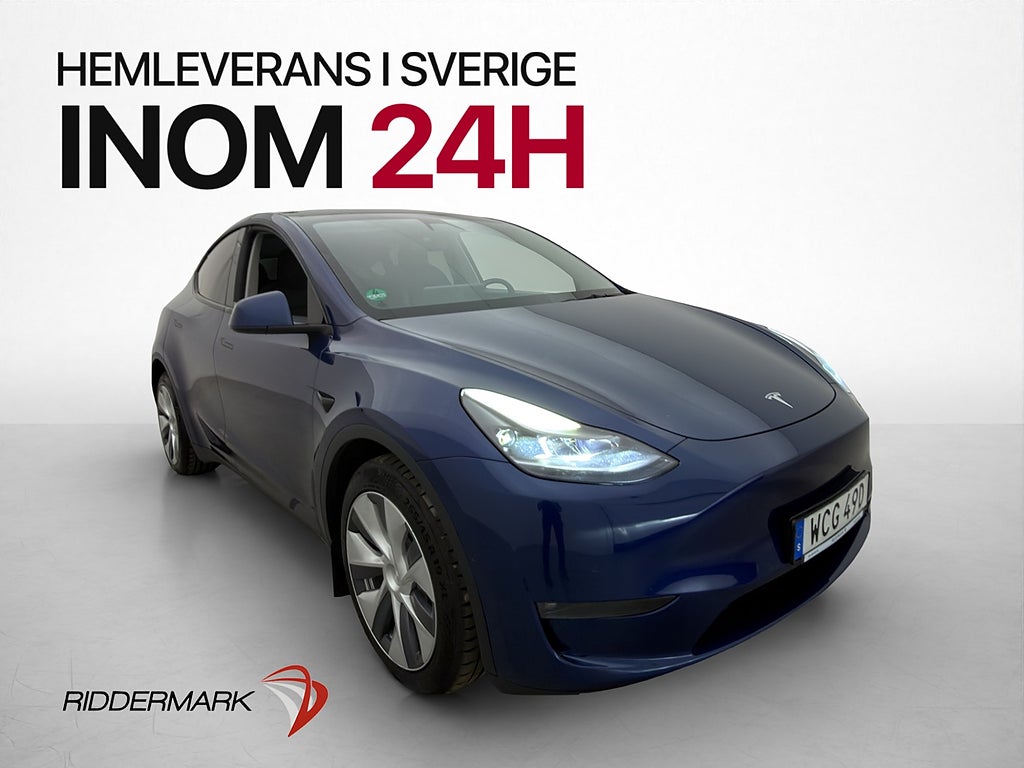 Tesla Model Y Long Range AWD Pano Drag Kamera Skinn AP Navi