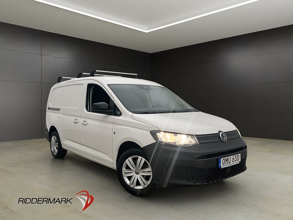 Volkswagen Caddy Maxi Cargo Värm Drag Kamera CARPLAY Moms