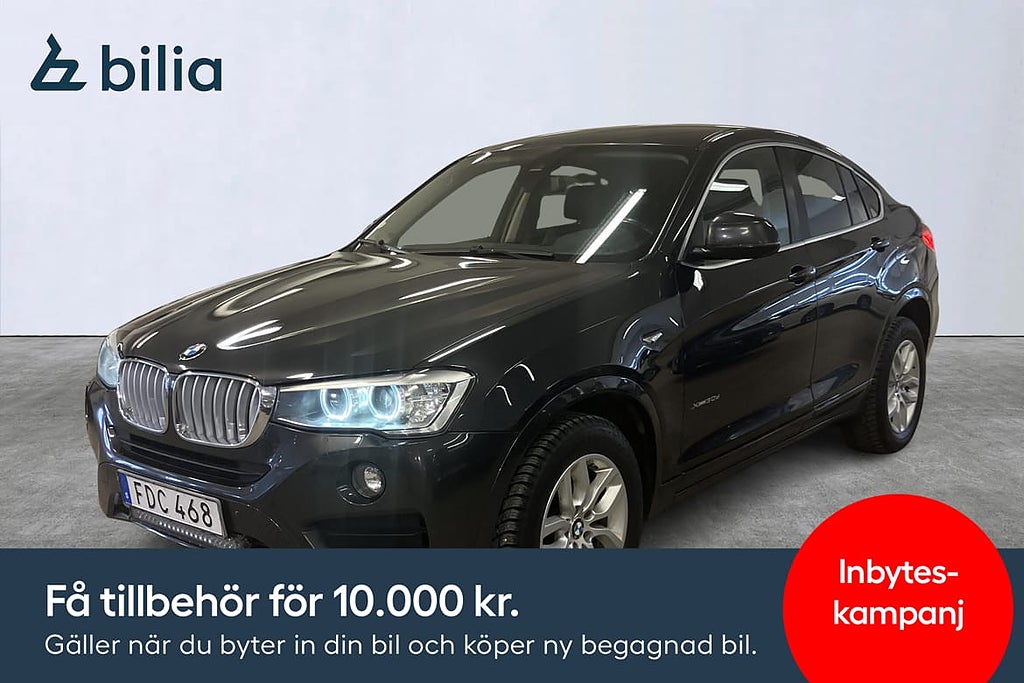 BMW X4 S-Vhjul/Drag/Mvärmare/Backkamera/Msport/Nyservad